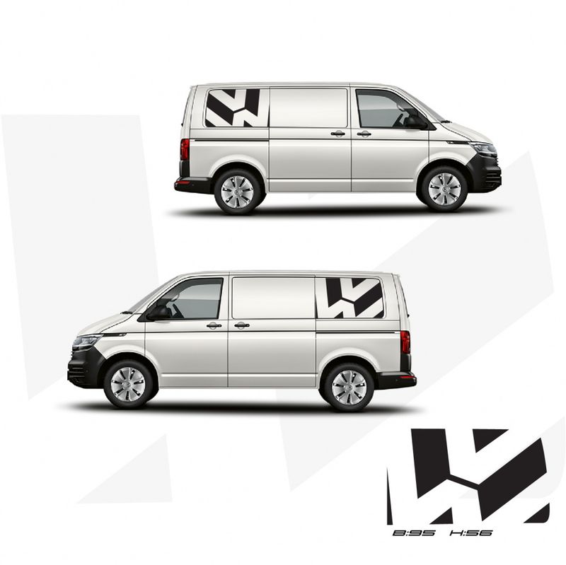 VW Transporter side logo 2 stk
